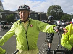 Rod explains the historic significance of riding to Lara (Duck Ponds)